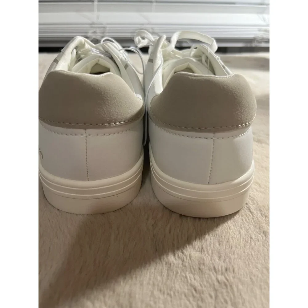 Tretorn Womens Serve Sneakers White/Grey Size 9 Memory Foam Footbed Durable Ligh